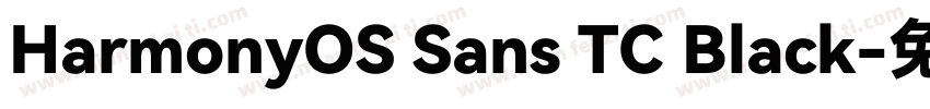 HarmonyOS Sans TC Black字体转换